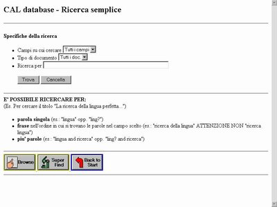 OPAC: ricerca Simple Find